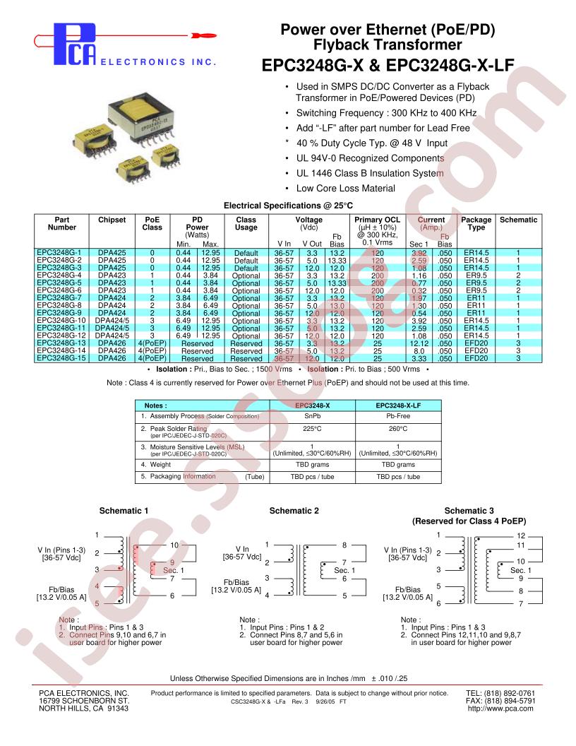 EPC3248G-X-LF