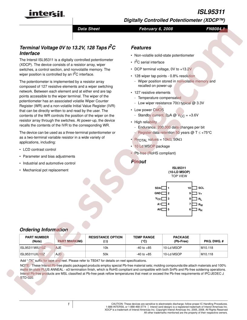 ISL95311UIU10Z