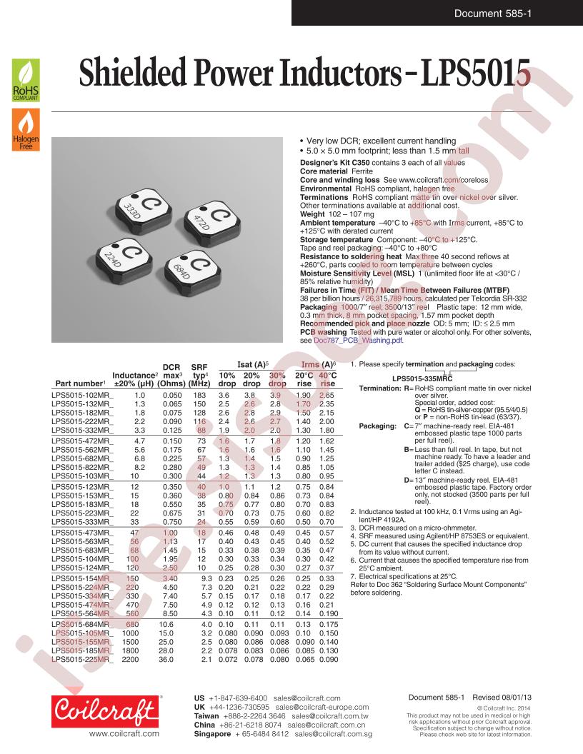 LPS5015-225MLC