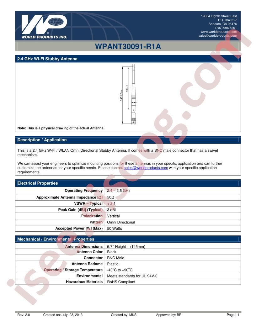 WPANT30091-R1A