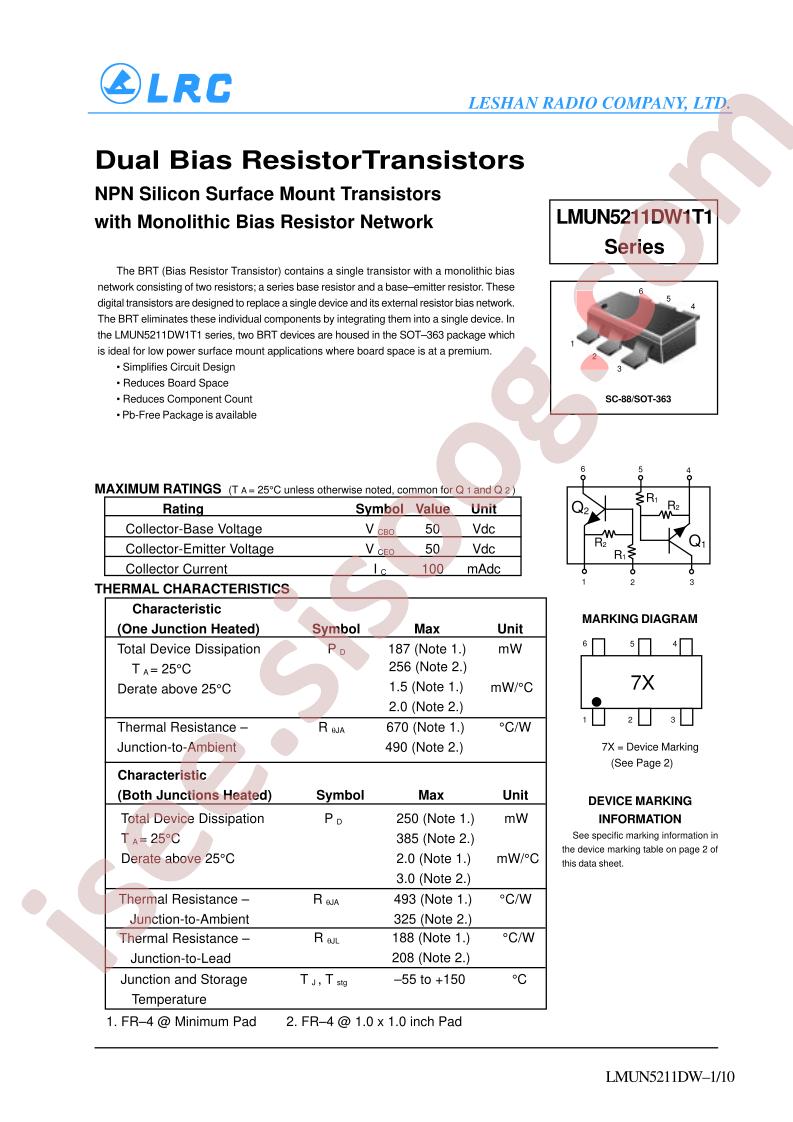LMUN5211DW1T1