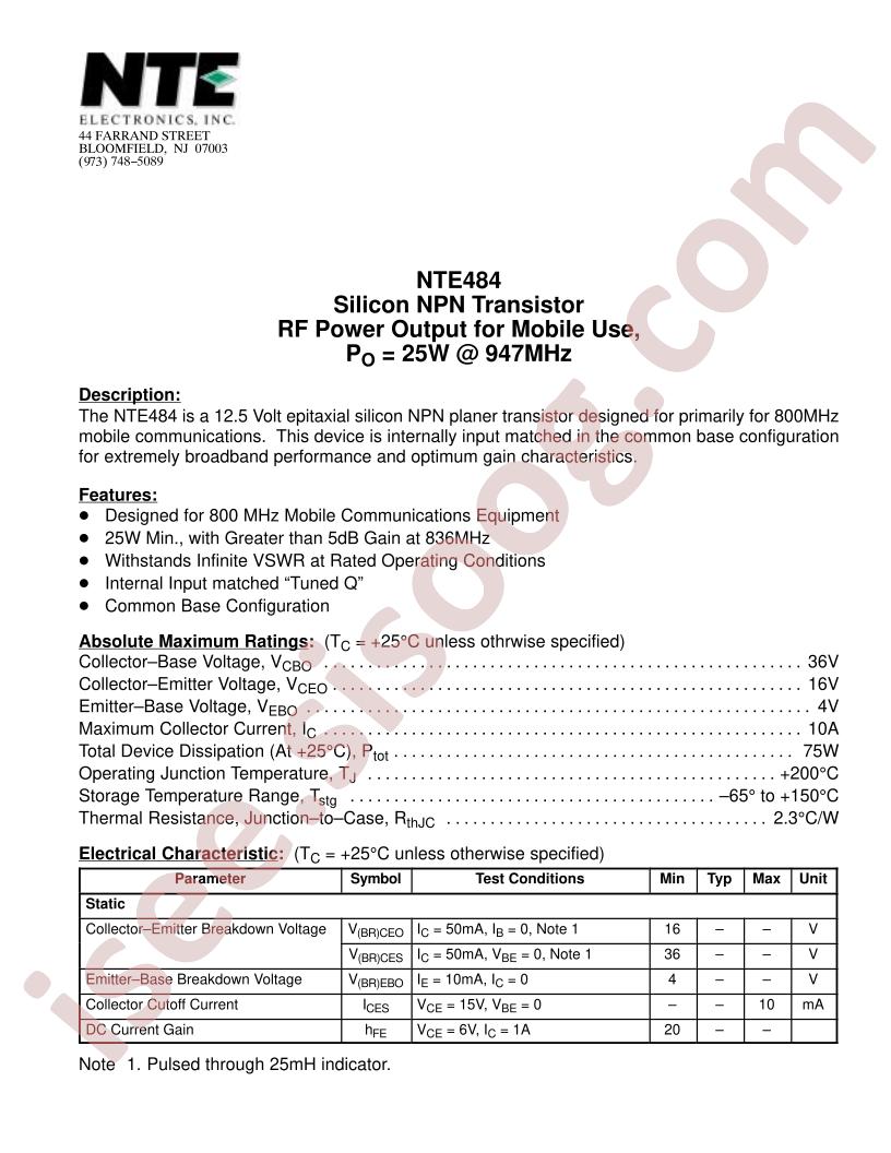 NTE484