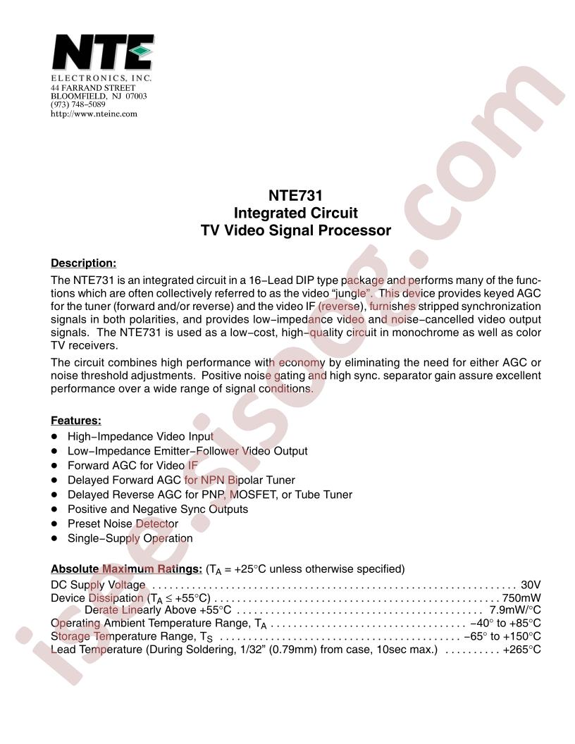 NTE731
