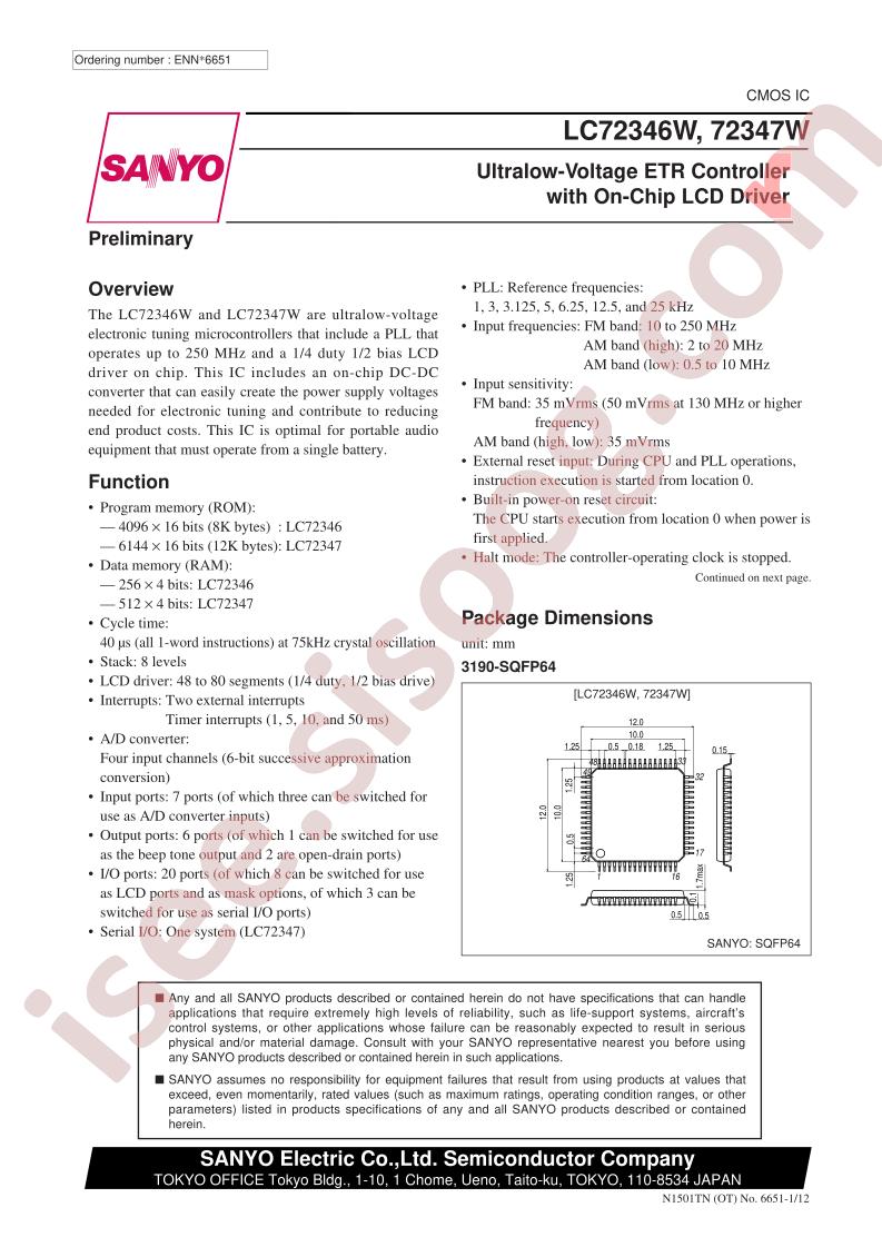 LC72346W