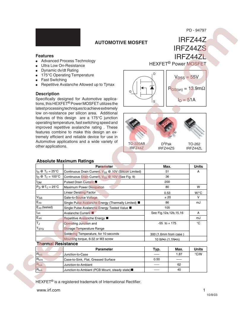 IRFZ44Z