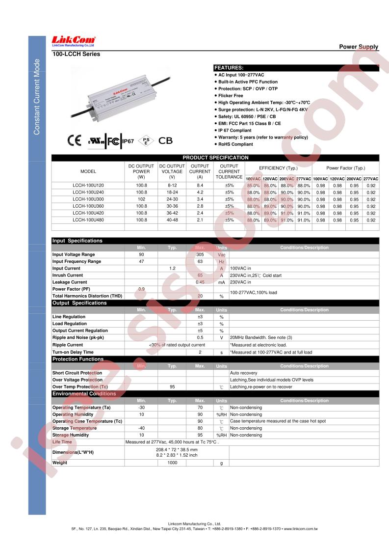 LCCH-100U300