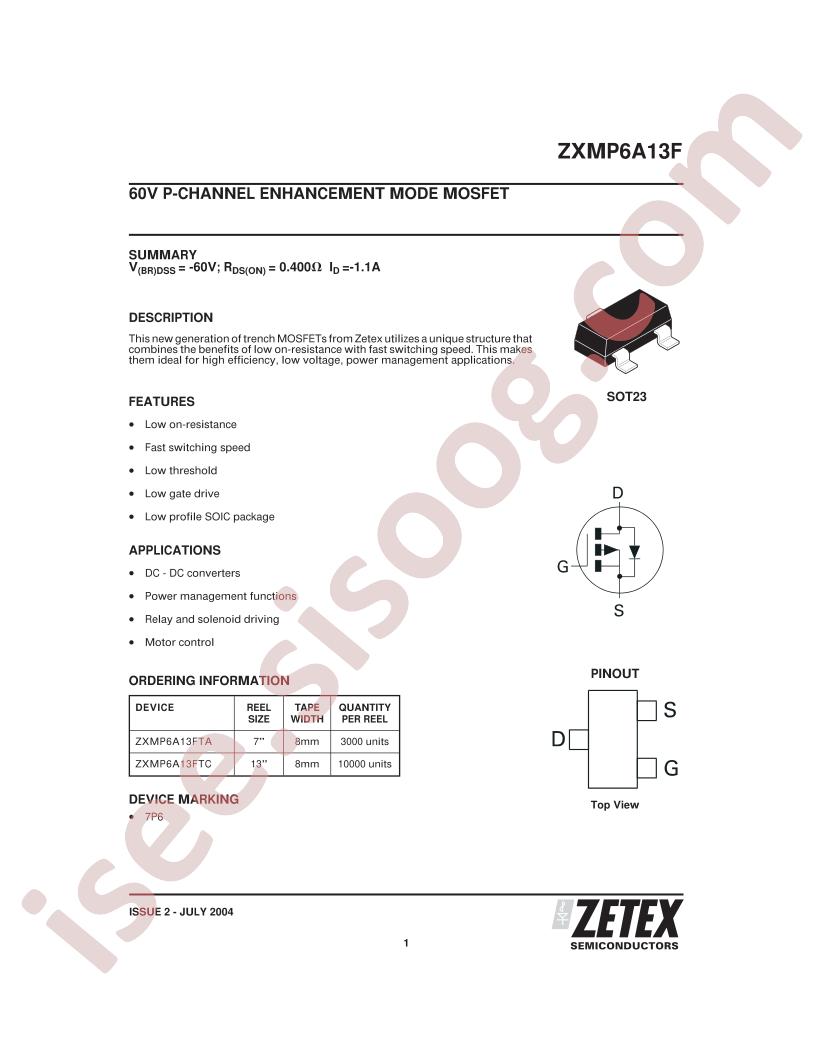 ZXMP6A13FTA