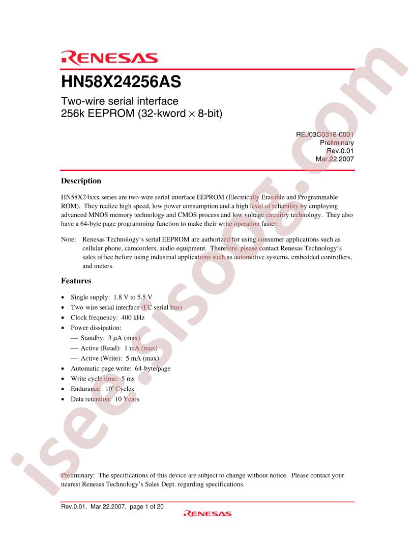 HN58X24256AS