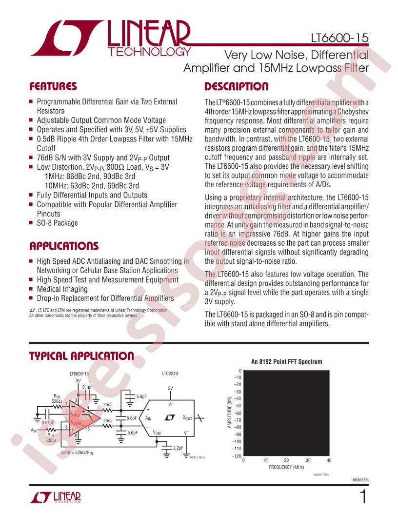 LT6600IS8-15-TR