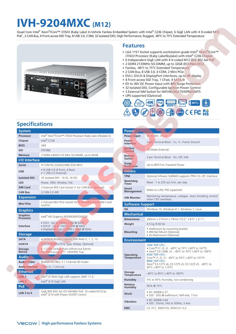 IVH-9204MXC