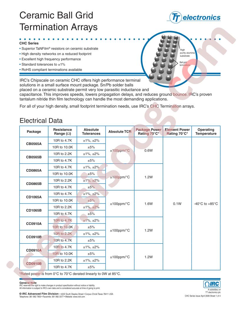 CHC-CC0910A-01-75R0F