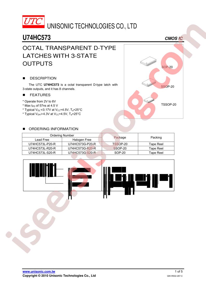 U74HC573G-S20-R