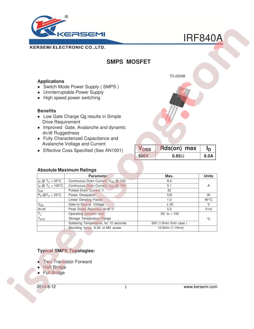 IRF840A