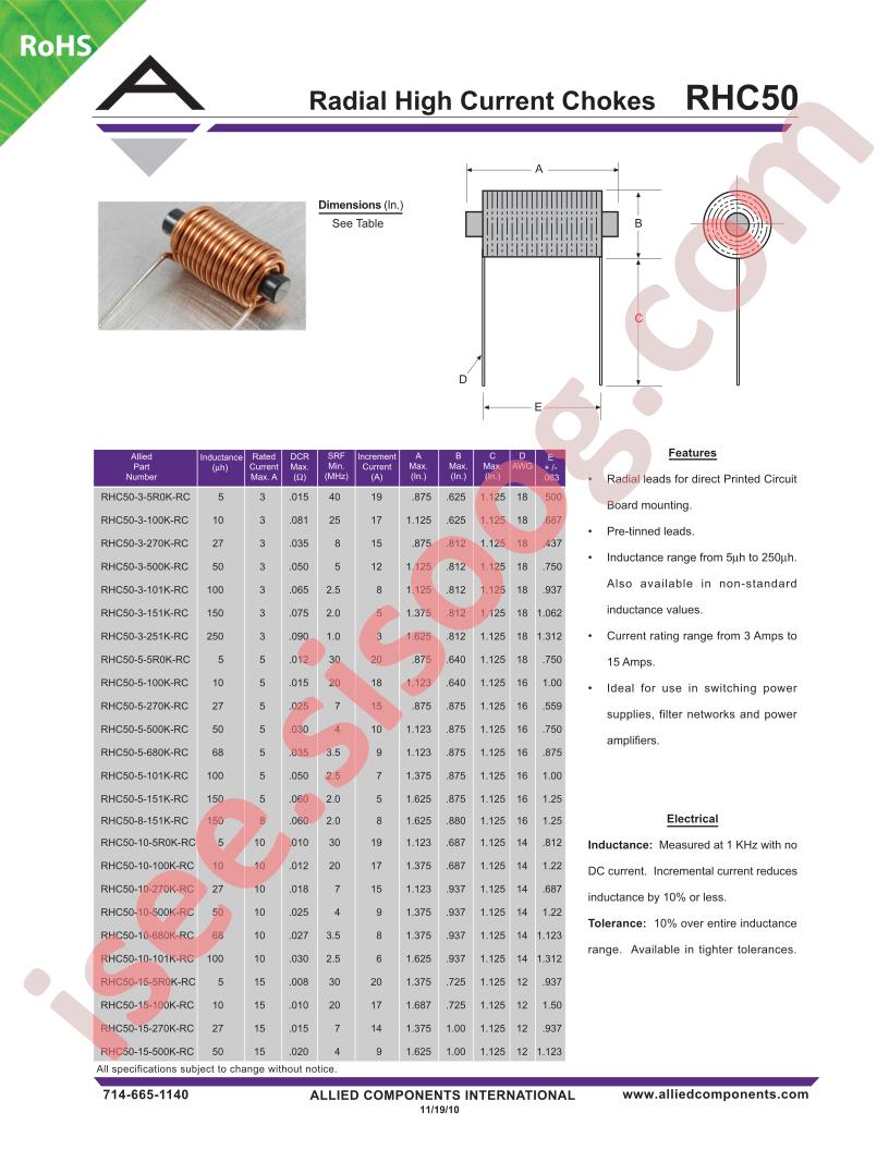 RHC50-15-5R0K-RC