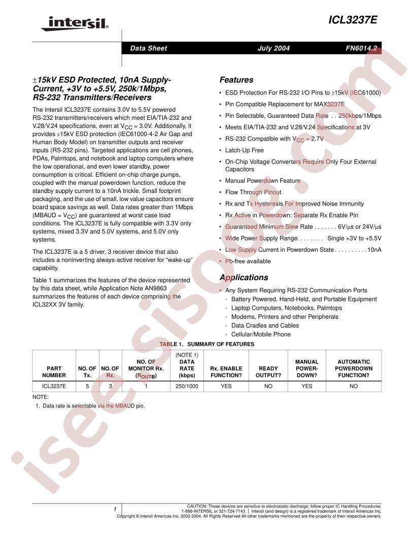 ICL3237E