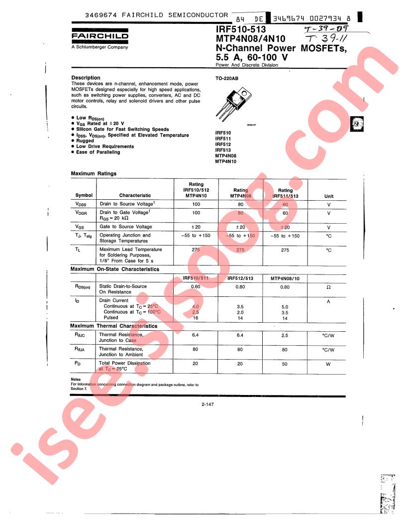 IRF510-513