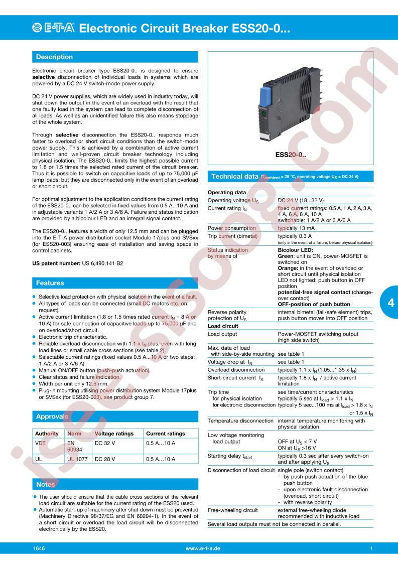 ESS20-002-DC24V-3A