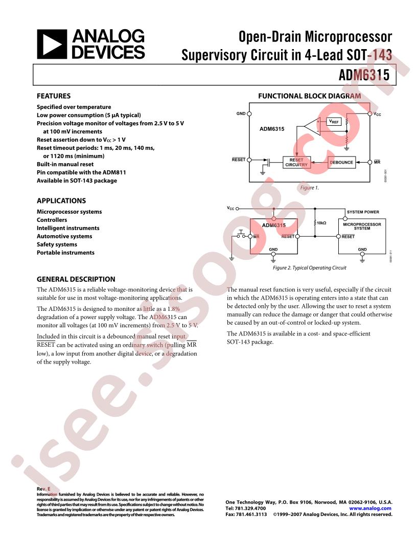ADM6315-26D1ART-RL