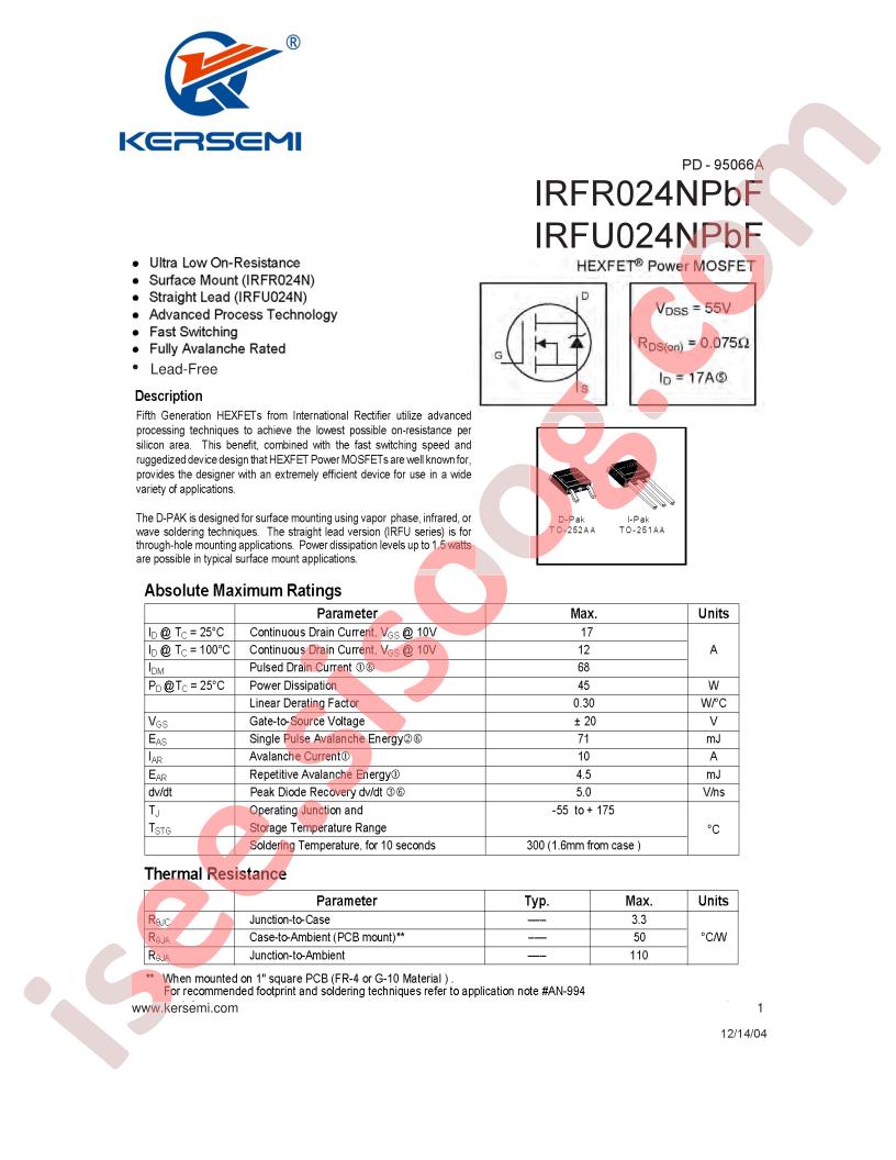 IRFR024NTRL