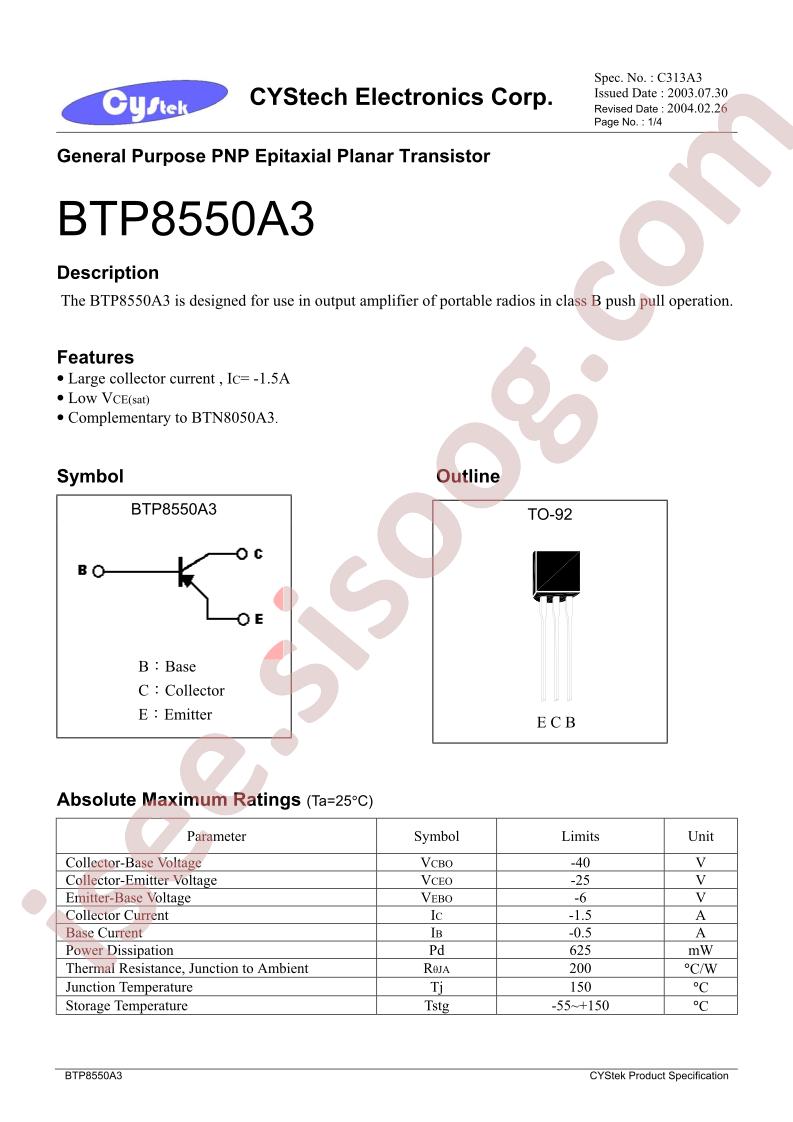 BTP8550A3