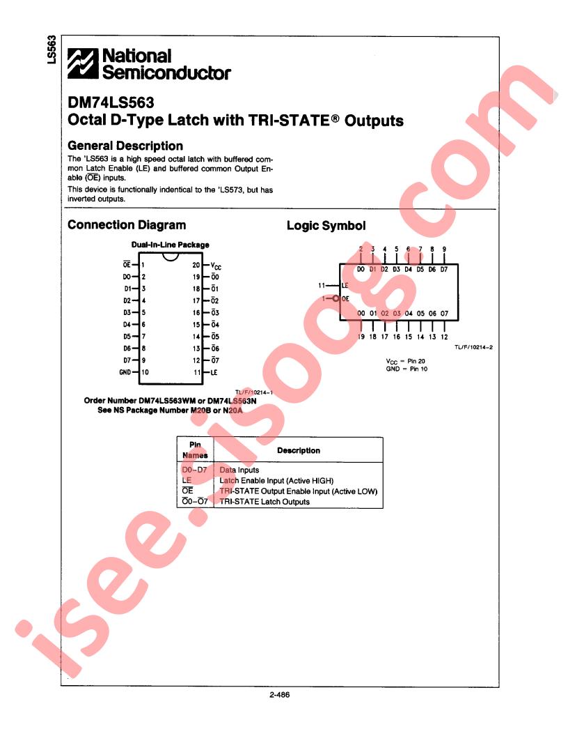 DM74LS563N