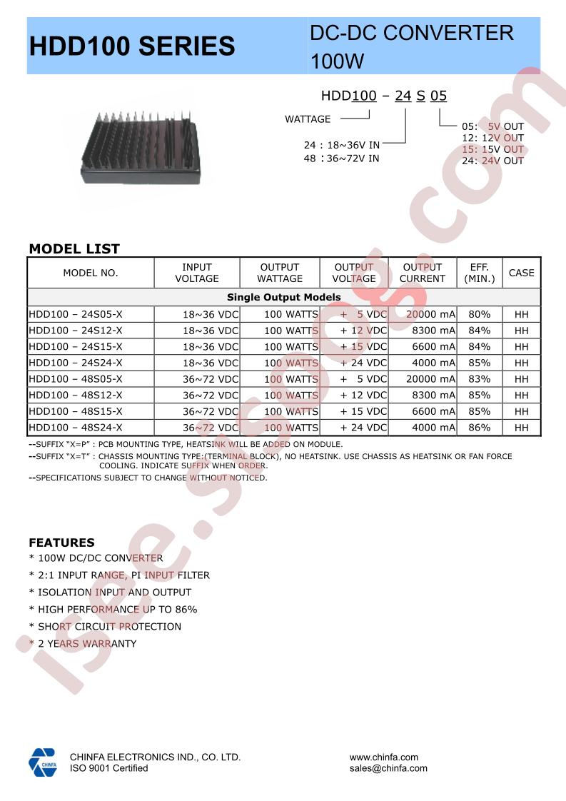 HDD100-24S05-P