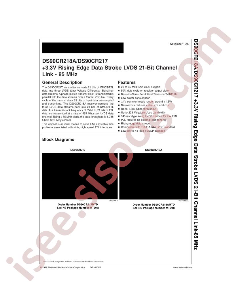 DS90CR217MTD