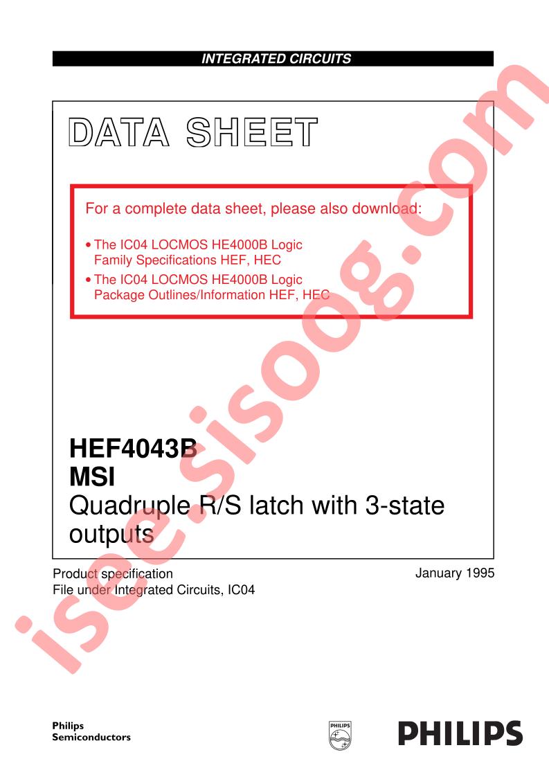HEF4043BN