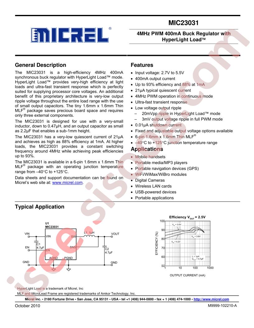 MIC23031-FYMT