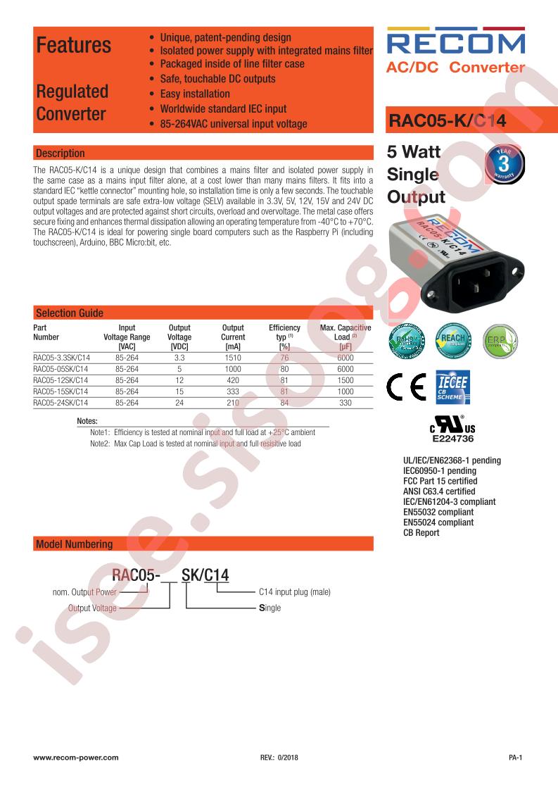 RAC05-K-C14