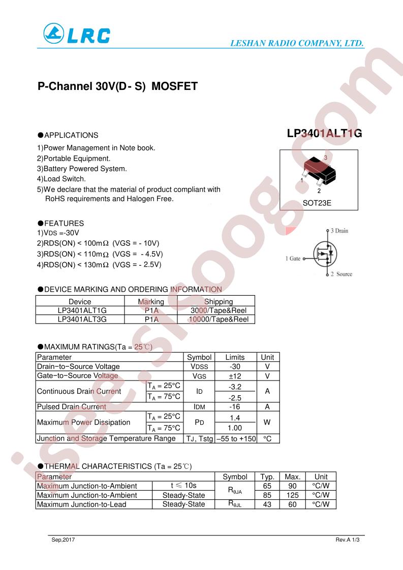 LP3401ALT1G