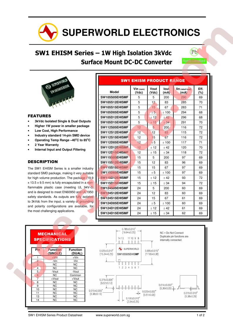 SW115S05EHISMF