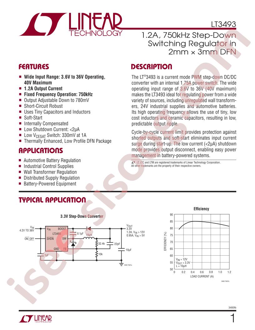 LT3493EDCB-PBF