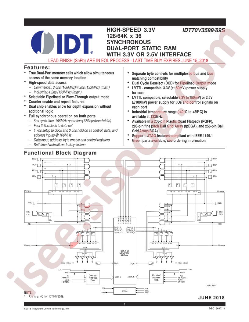 IDT70V3599_18