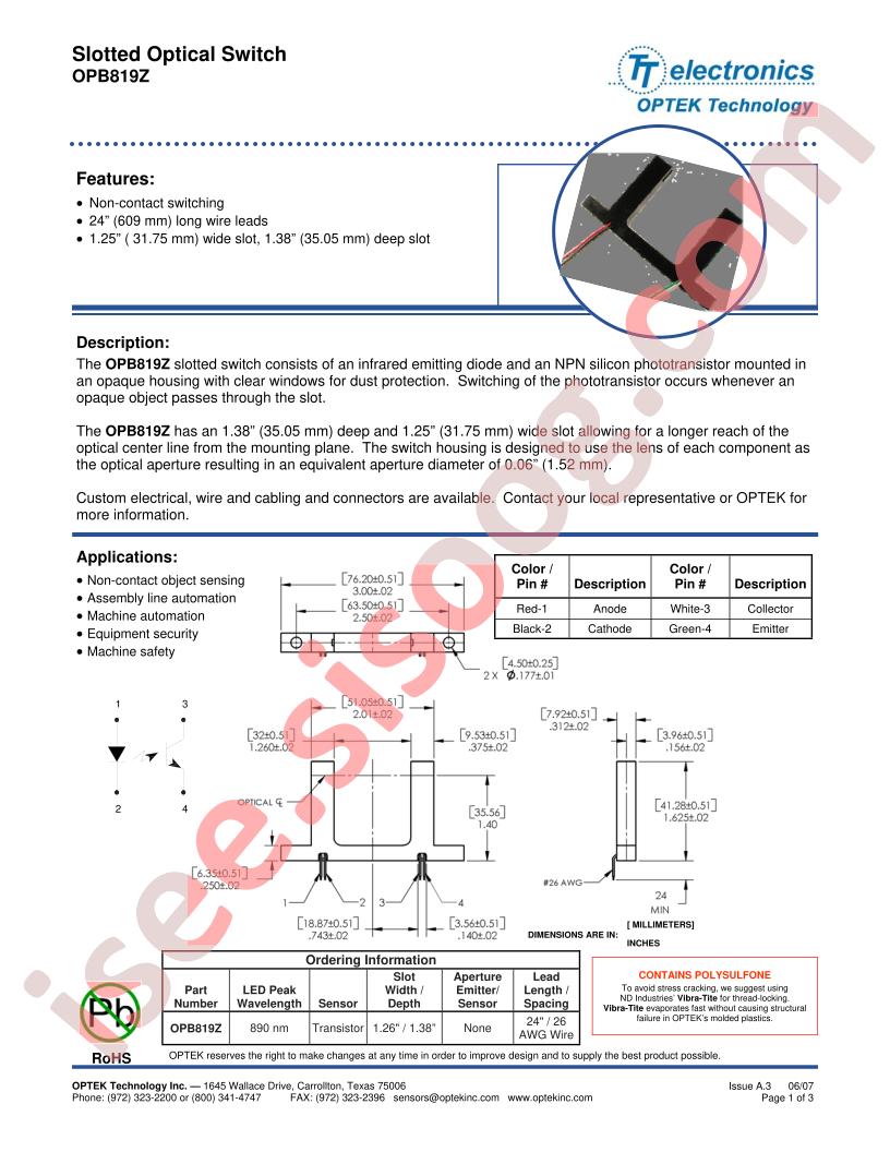 OPB819Z