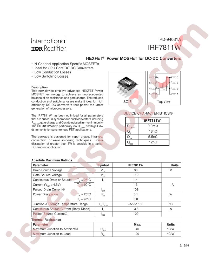 IRF7811W
