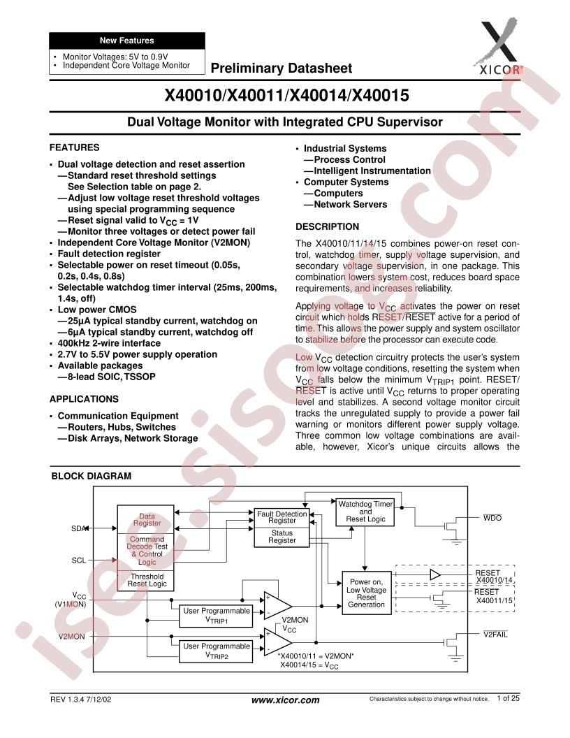 X40011V8I-A