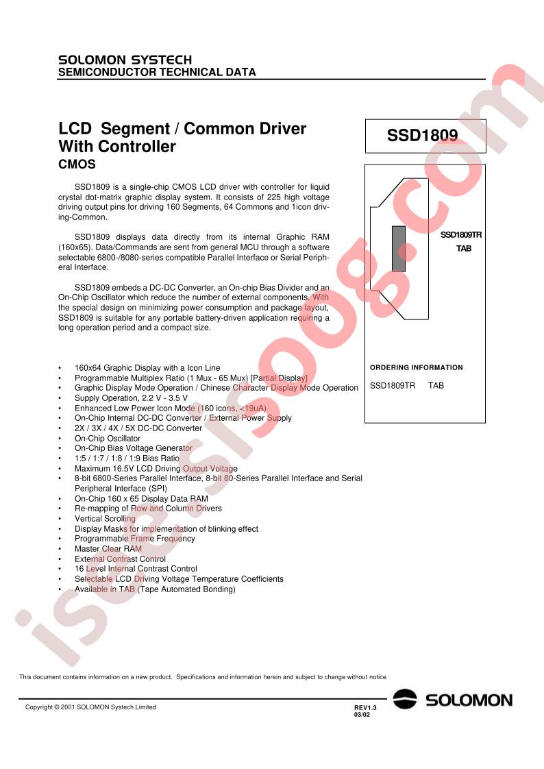 SSD1809