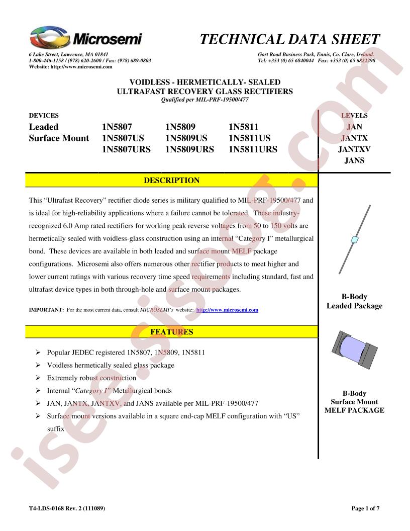 JANS1N5811US