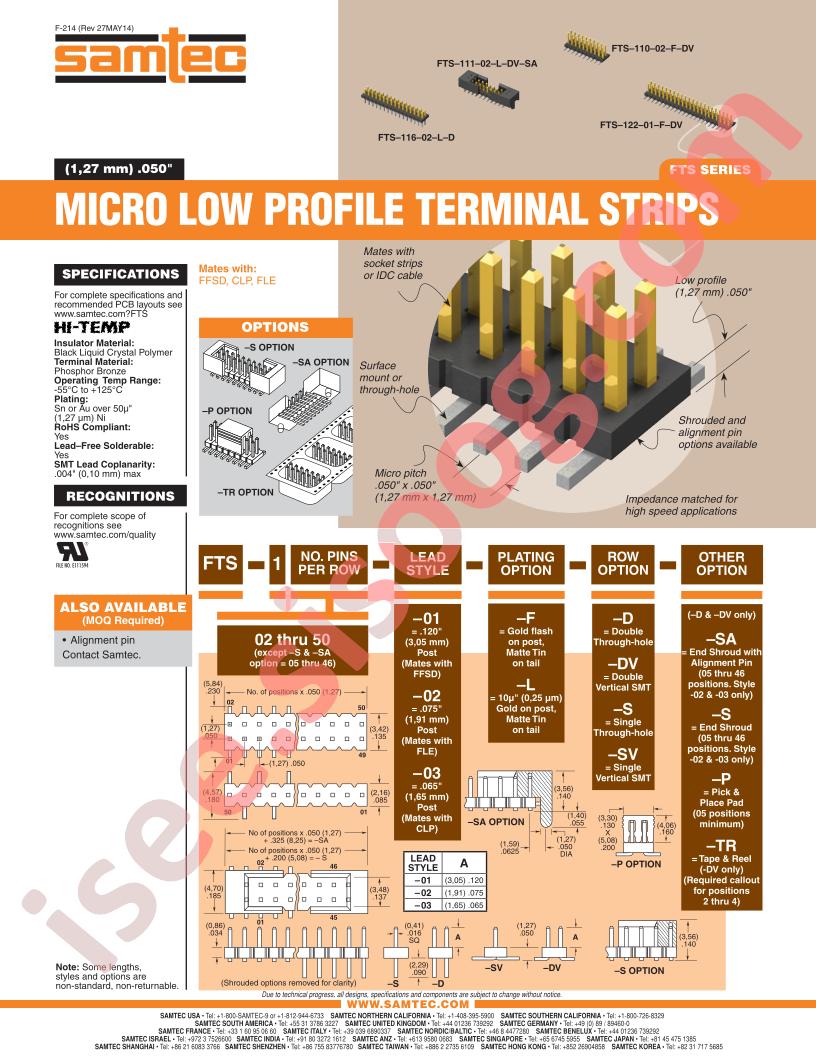 FTS-116-02-L-D