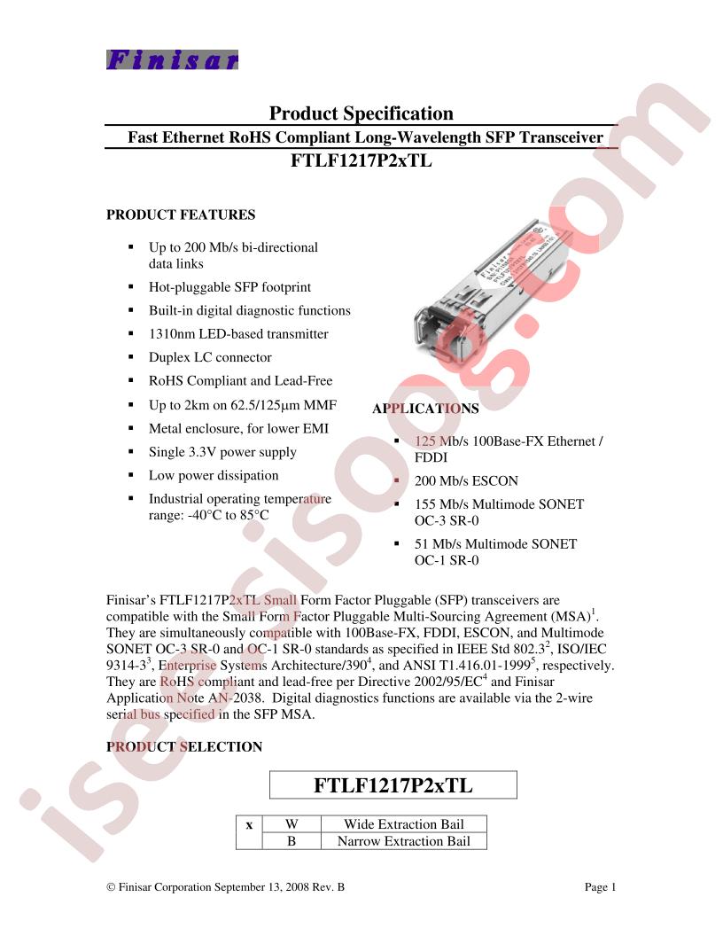 FTLF1217P2TL