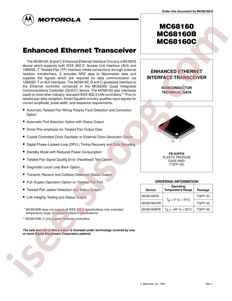 MC68160FB