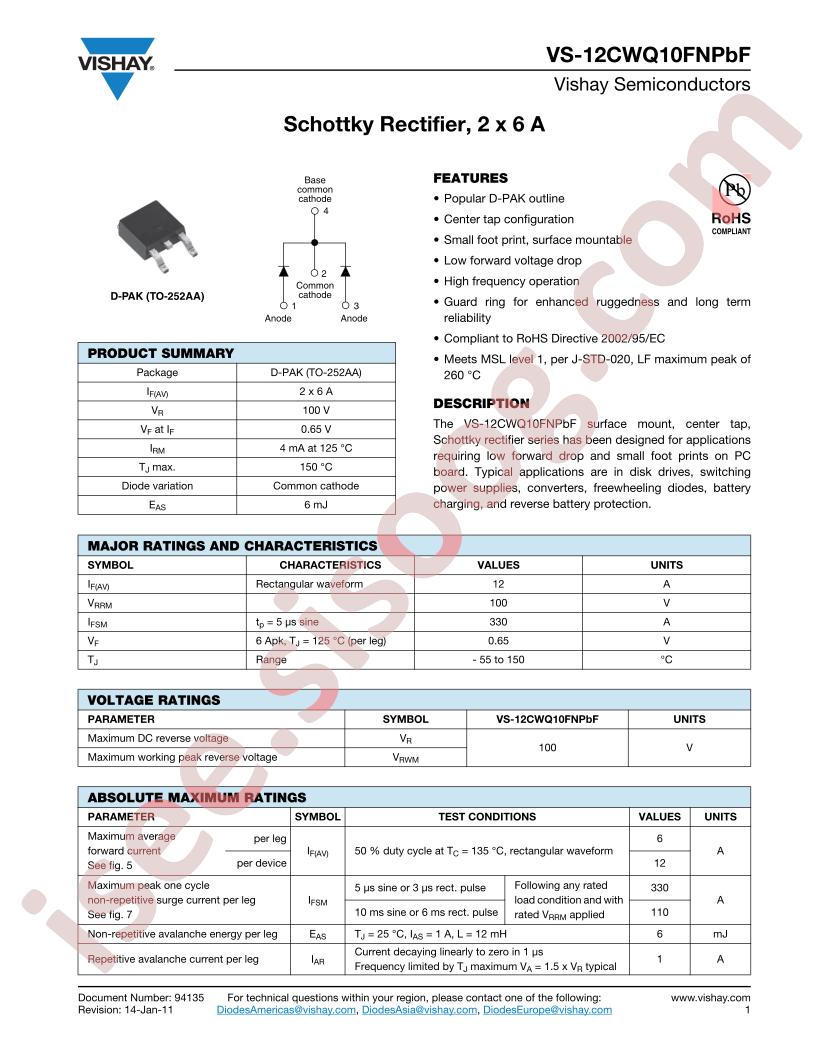 VS-12CWQ10FNTRPBF