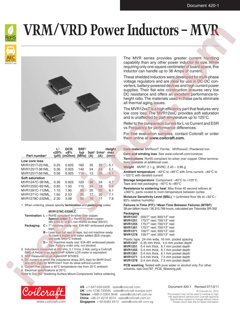 MVR1278C-232MLC