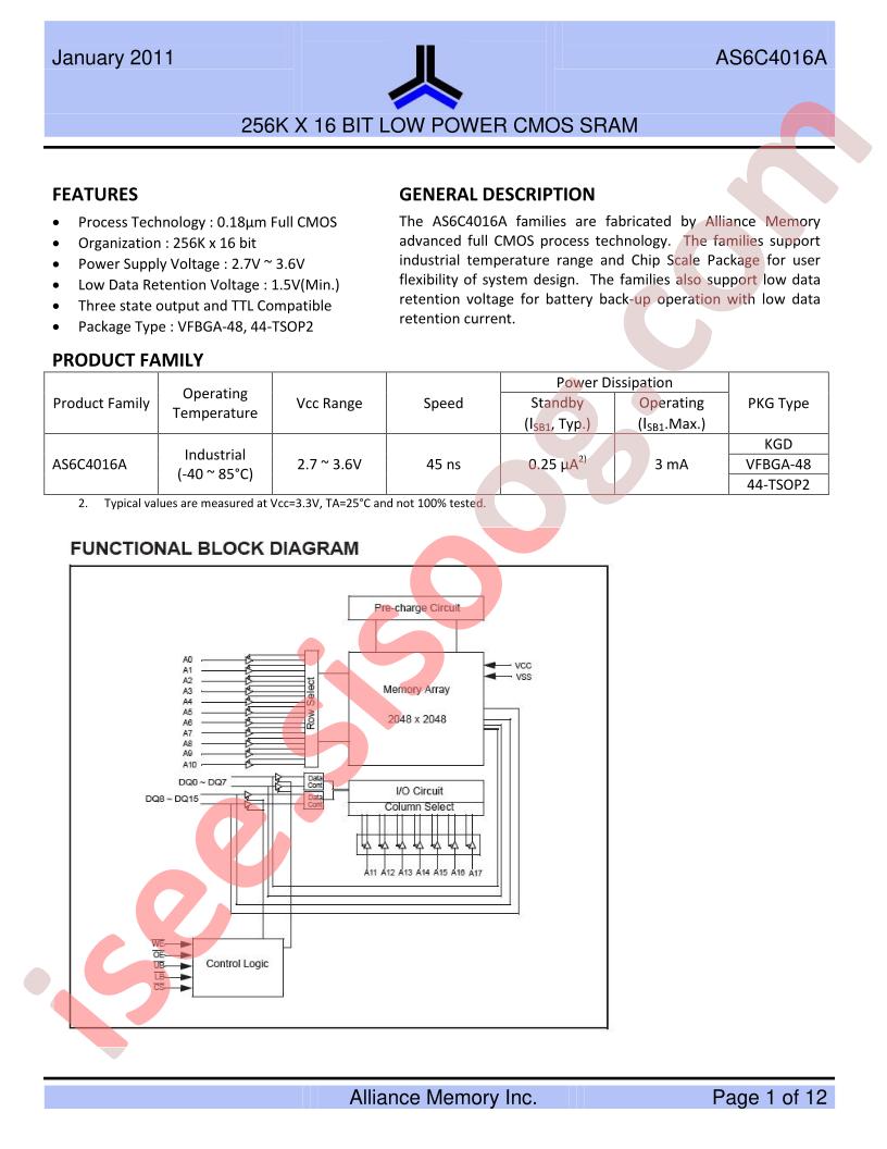 AS6C4016A