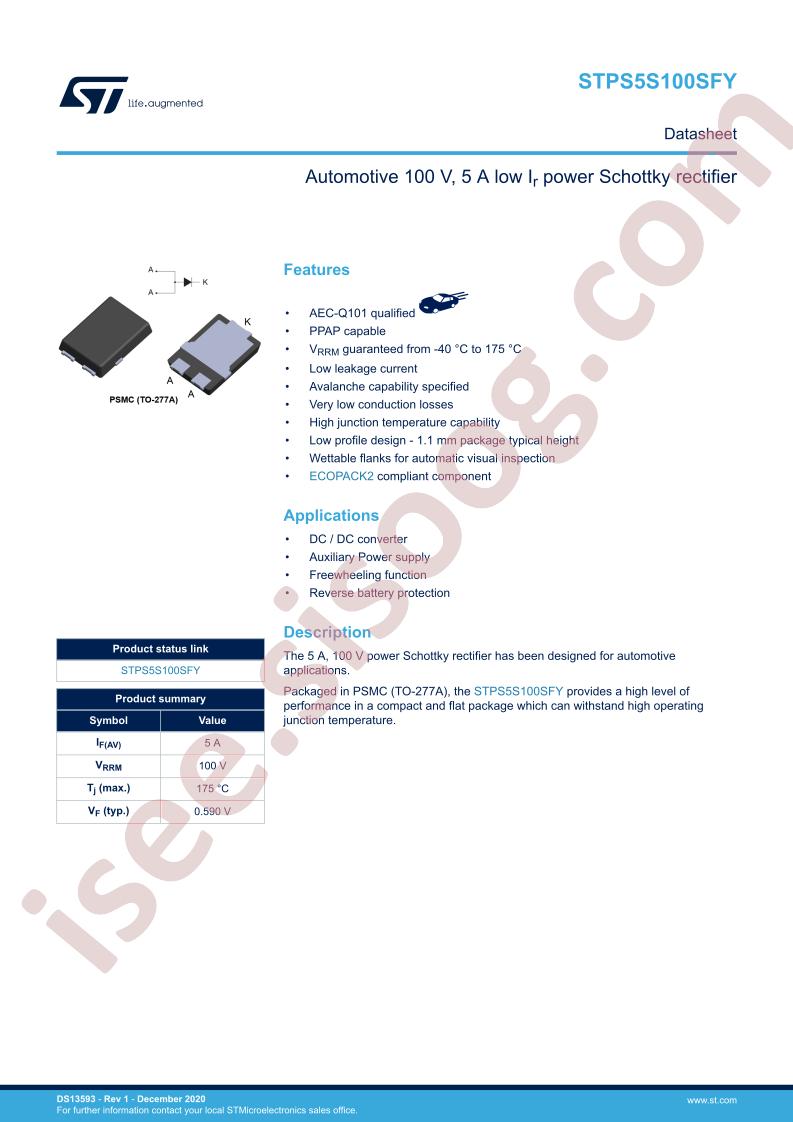 STPS5S100SFY