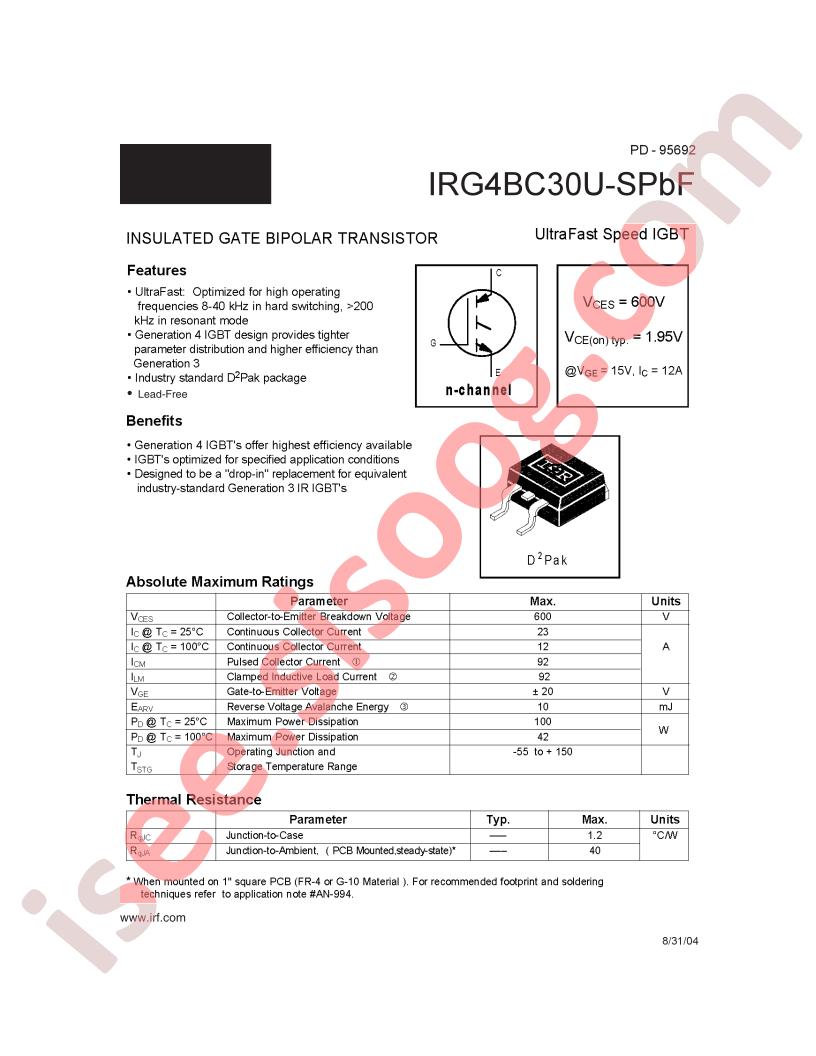 IRG4BC30U-SPBF