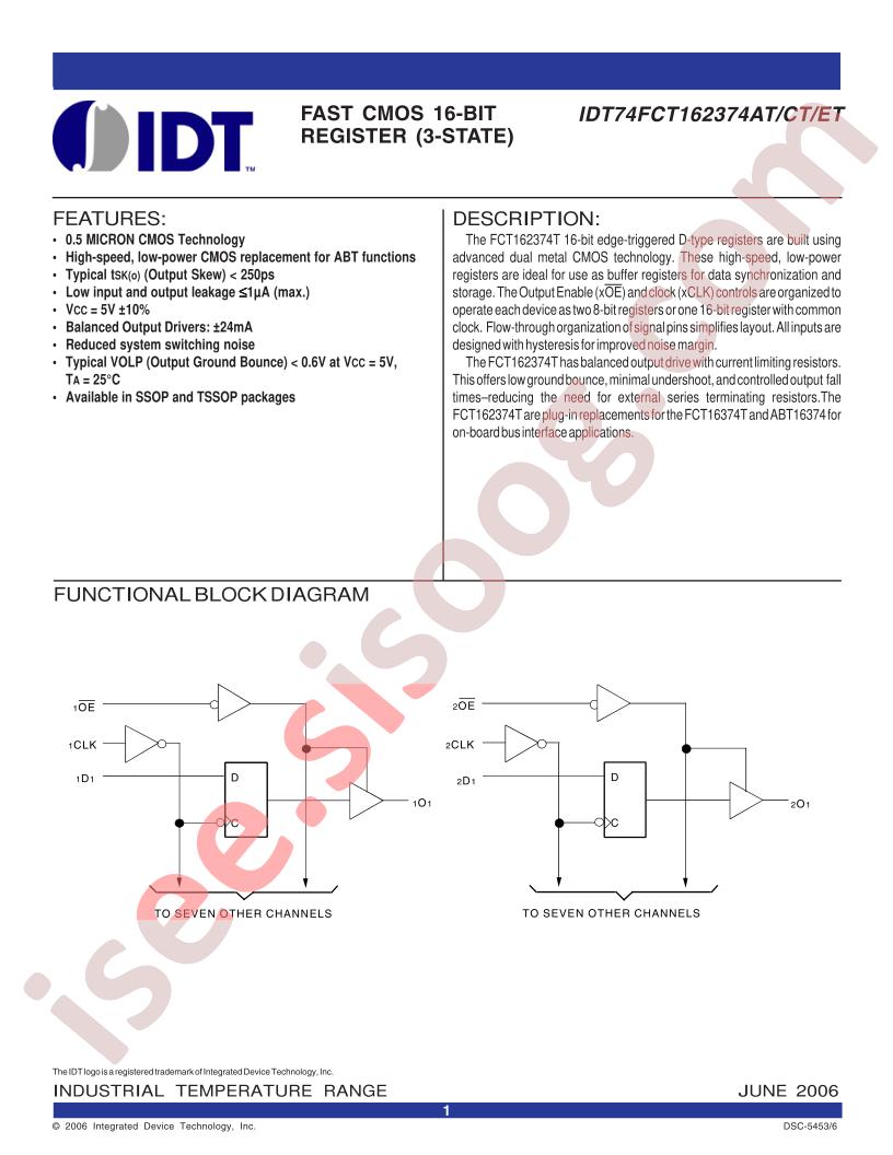 IDT74FCT162374ATPVG