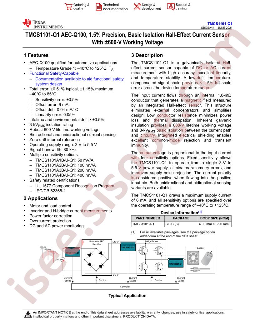 TMCS1101-Q1