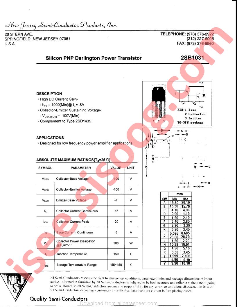 2SB1031